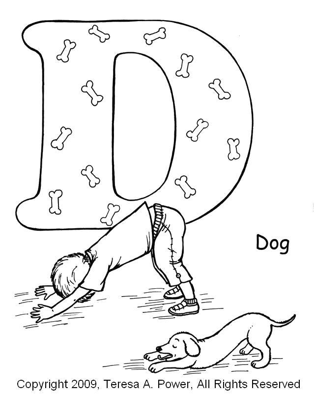 Coloring Yoga with a dog. Category yoga. Tags:  Yoga, sport.