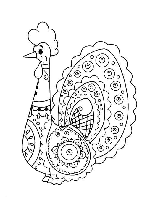 Coloring Turkey patterns. Category patterns. Tags:  Pattern, bird, Turkey.