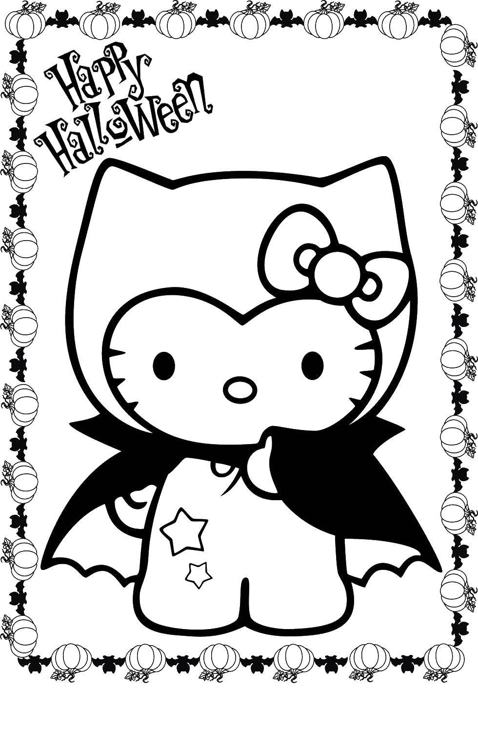 Coloring Kitty and Halloween. Category Hello Kitty. Tags:  Hello Kitty.