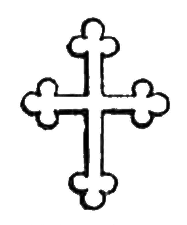 Coloring Cross. Category religion. Tags:  cross.