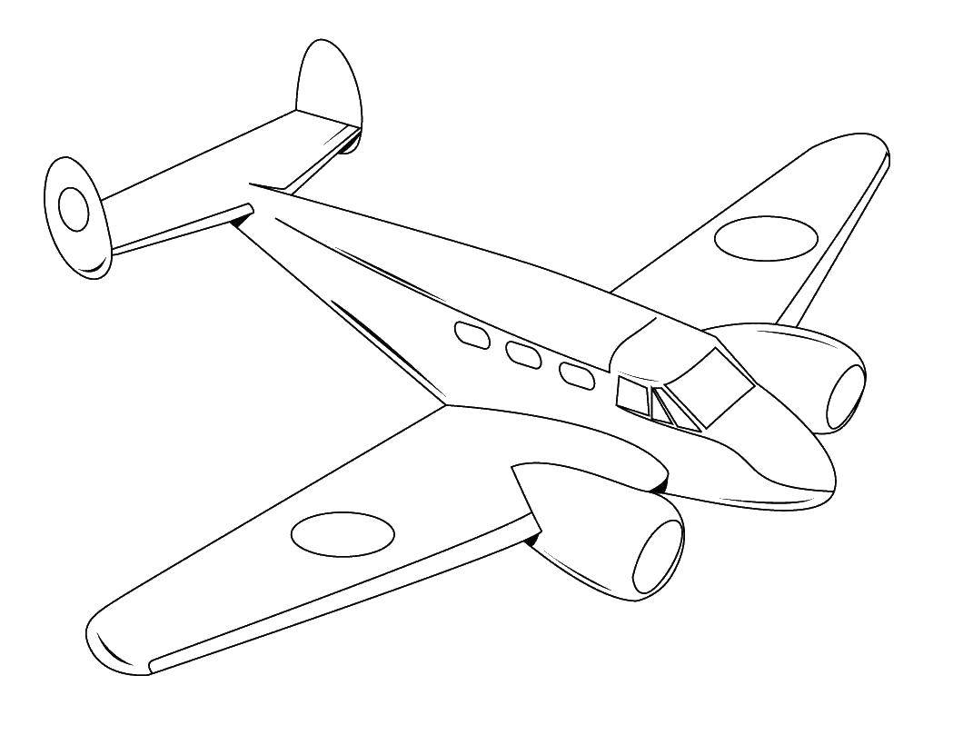 Coloring The plane swoops down. Category The planes. Tags:  Plane.
