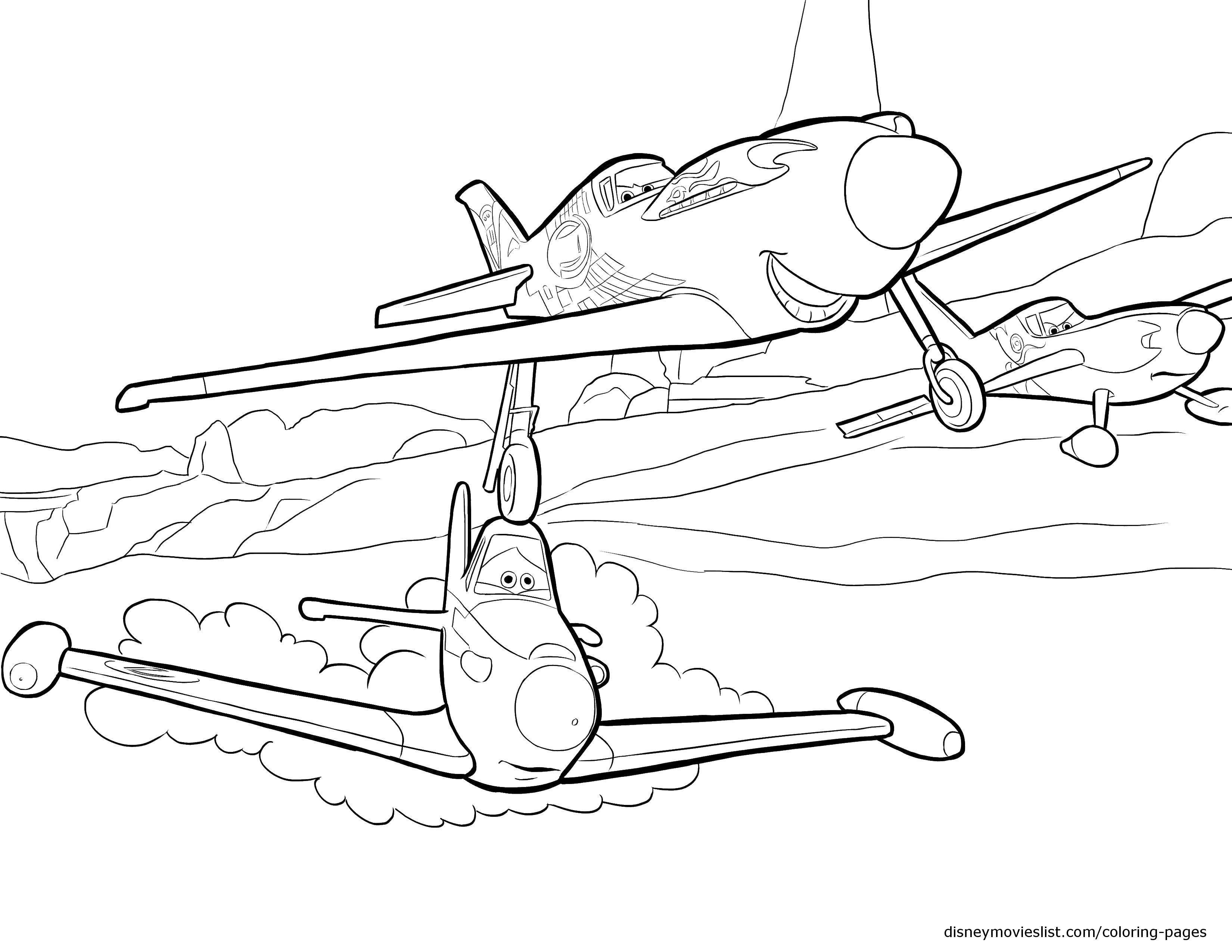 Coloring Three aircraft with a person. Category The planes. Tags:  the plane, clouds, eyes.