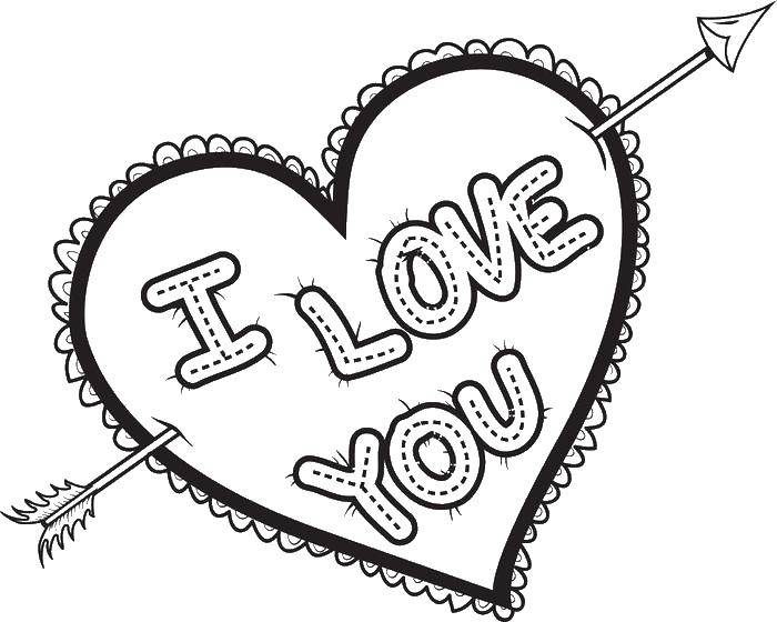 Coloring I love you!!!. Category I love you. Tags:  Recognition, love.