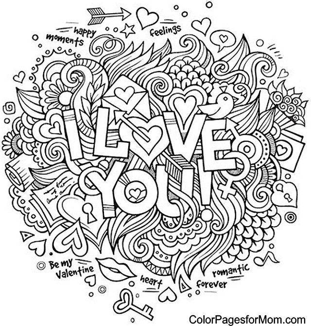 Coloring I love you♥♥♥. Category I love you. Tags:  Recognition, love.