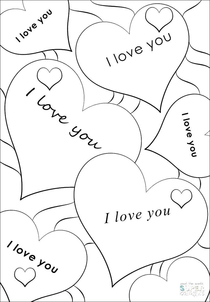 Coloring Note recognition. Category I love you. Tags:  Heart, love.