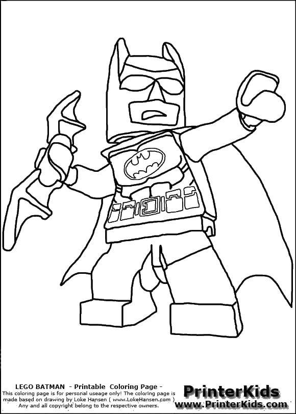 Coloring Batman from LEGO.. Category LEGO. Tags:  Designer, LEGO.
