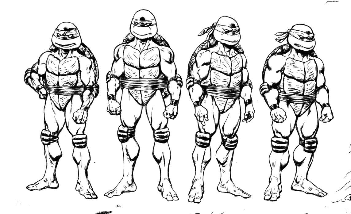 Coloring Ninja turtle brave guys. Category teenage mutant ninja turtles. Tags:  Comics, Teenage Mutant Ninja Turtles.