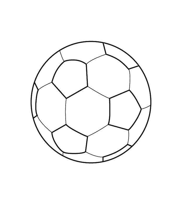 Название: Раскраска Футбольный резиновый мяч. Категория: Спорт. Теги: Спорт, футбол, мяч, игра.