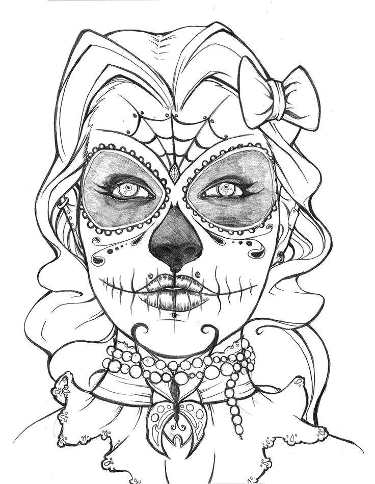 Coloring Gothic. Category Skull. Tags:  Skull.