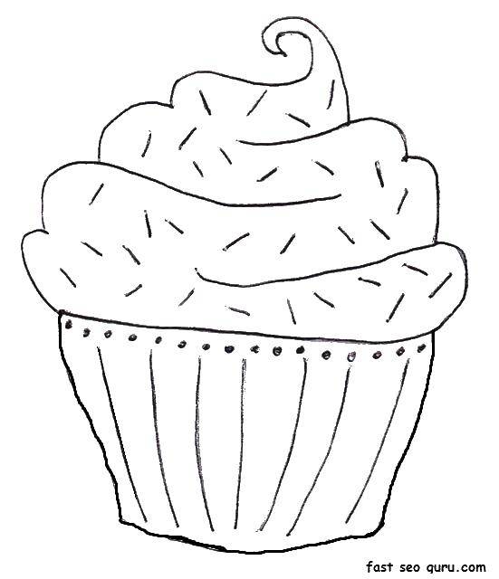 Coloring Cupcake is very tasty. Category sweets. Tags:  Sweets.