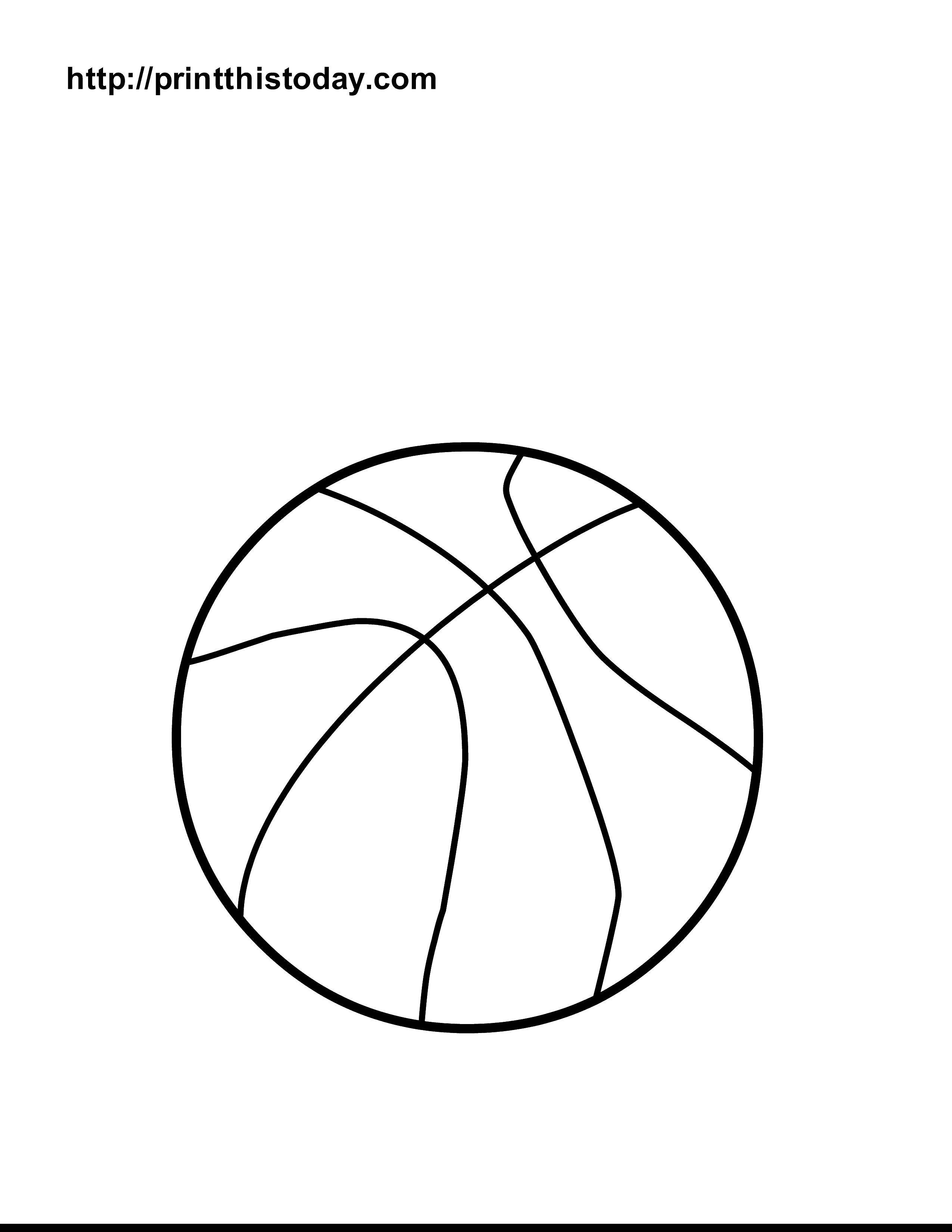 Coloring The outline of a basketball. Category Sports. Tags:  outline , ball, basketball.