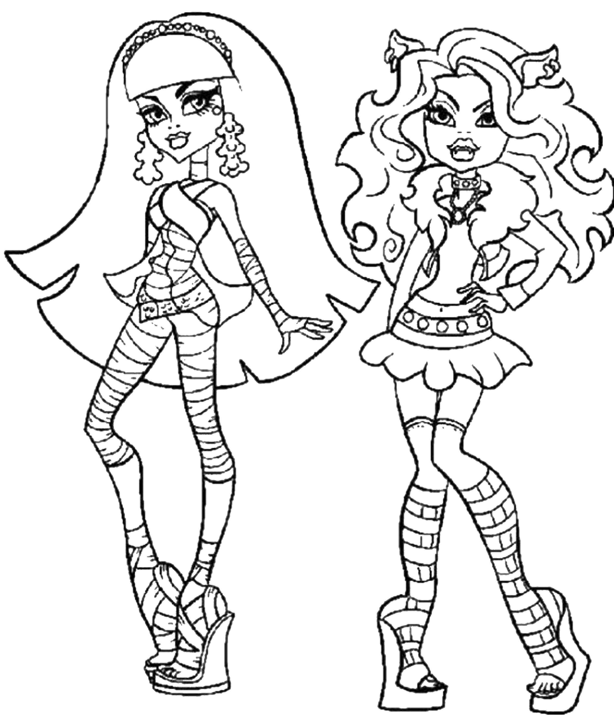 Coloring Monster high. Category Monster High. Tags:  Monstery.