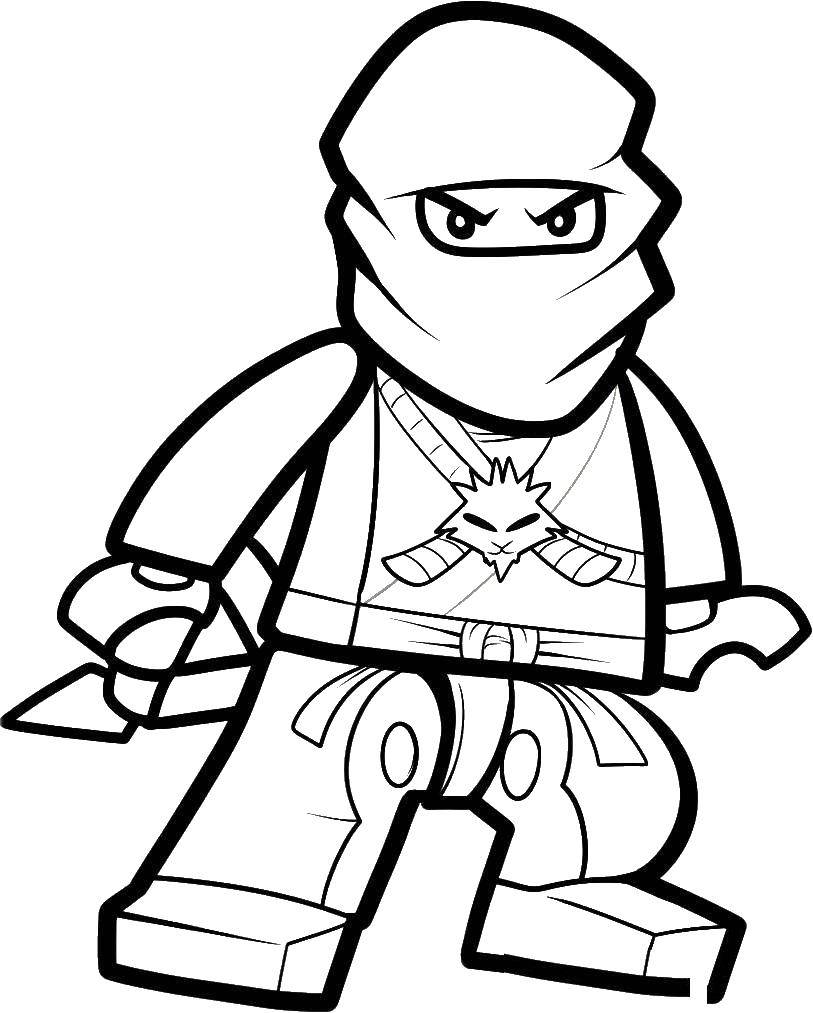 Coloring Dangerous ninja LEGO. Category LEGO. Tags:  Designer, LEGO.