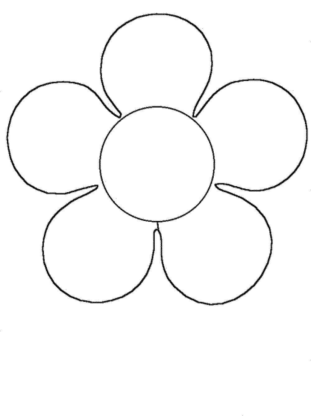 Coloring Flower simple. Category For girls. Tags:  flowers, plants, buds, petals.