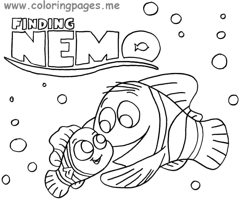 Coloring Finding Nemo. Category coloring. Tags:  in finding Nemo, Nemo, fish.