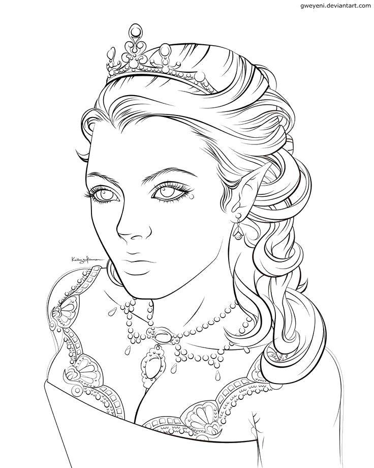 Coloring Beauty Queen. Category The Queen. Tags:  The king, the Queen.