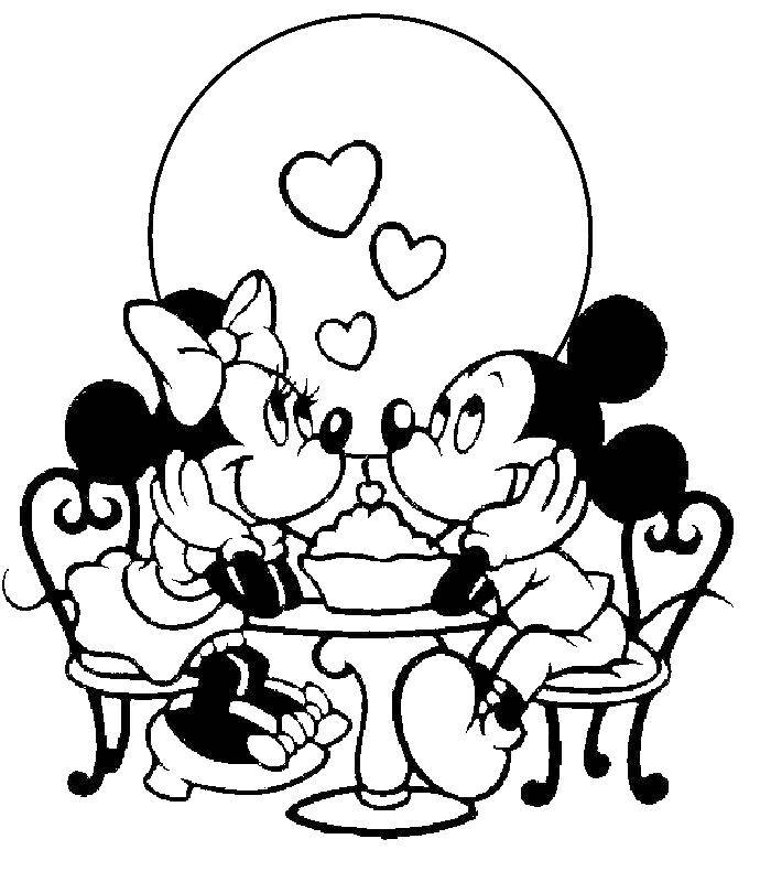 Coloring Mickey and Minnie measurable. Category Mickey mouse. Tags:  Disney, Mickey Mouse, Minnie Mouse.