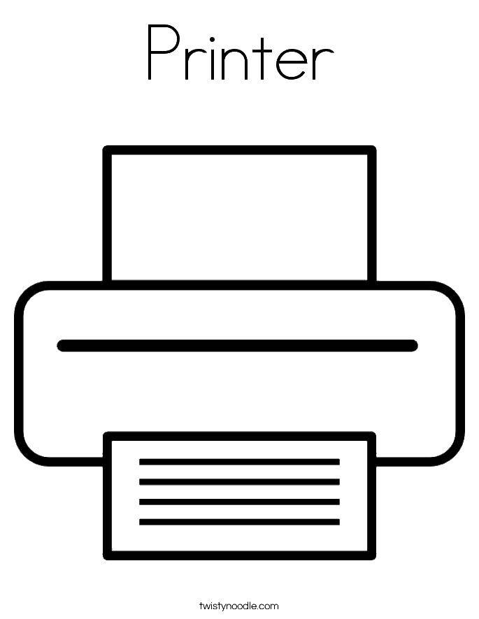 Название: Раскраска Принтер с бумагой. Категория: раскраски. Теги: принтер, бумага.