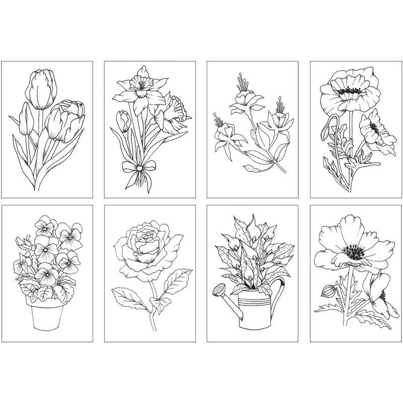 Coloring Garden flowers. Category flowers. Tags:  Flowers.