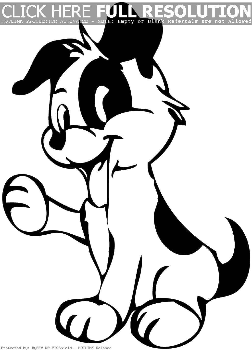 Название: Раскраска Черно белый щенок. Категория: собаки. Теги: щенок, хвостик, ушки.
