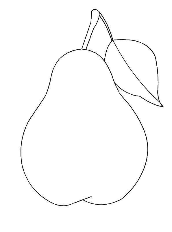 Coloring Pear. Category Fruits. Tags:  pear.