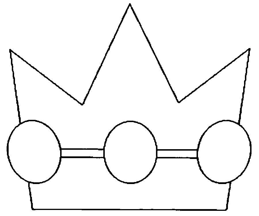 Coloring The contour of the crown. Category the objects. Tags:  contour, crown.