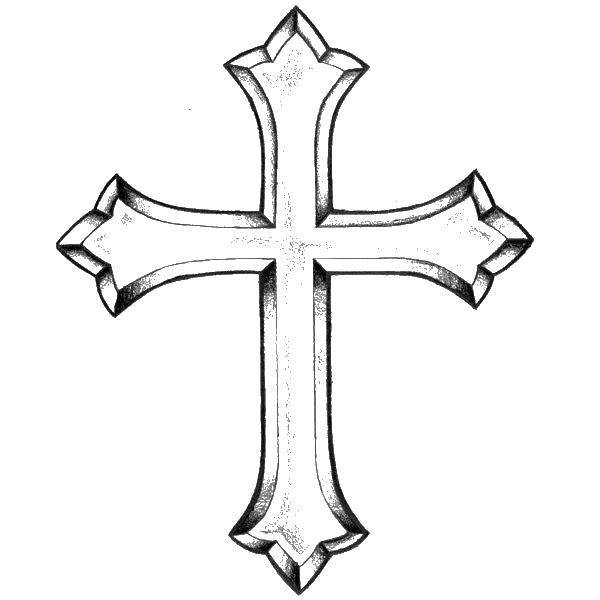 Coloring A beautiful cross. Category Cross. Tags:  crosses, cross.