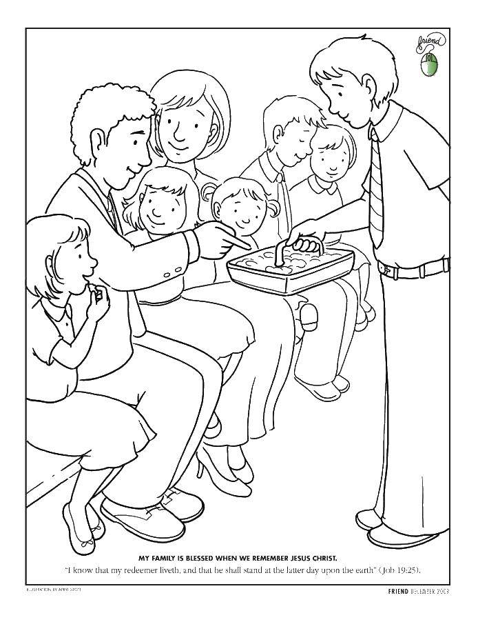 Coloring Family and treats. Category Family. Tags:  mom, dad, children.