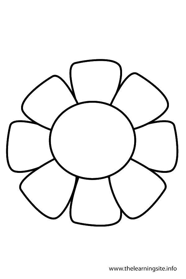 Coloring Template daisies to clip. Category The contours of the flower to cut. Tags:  contour, Daisy, petals.