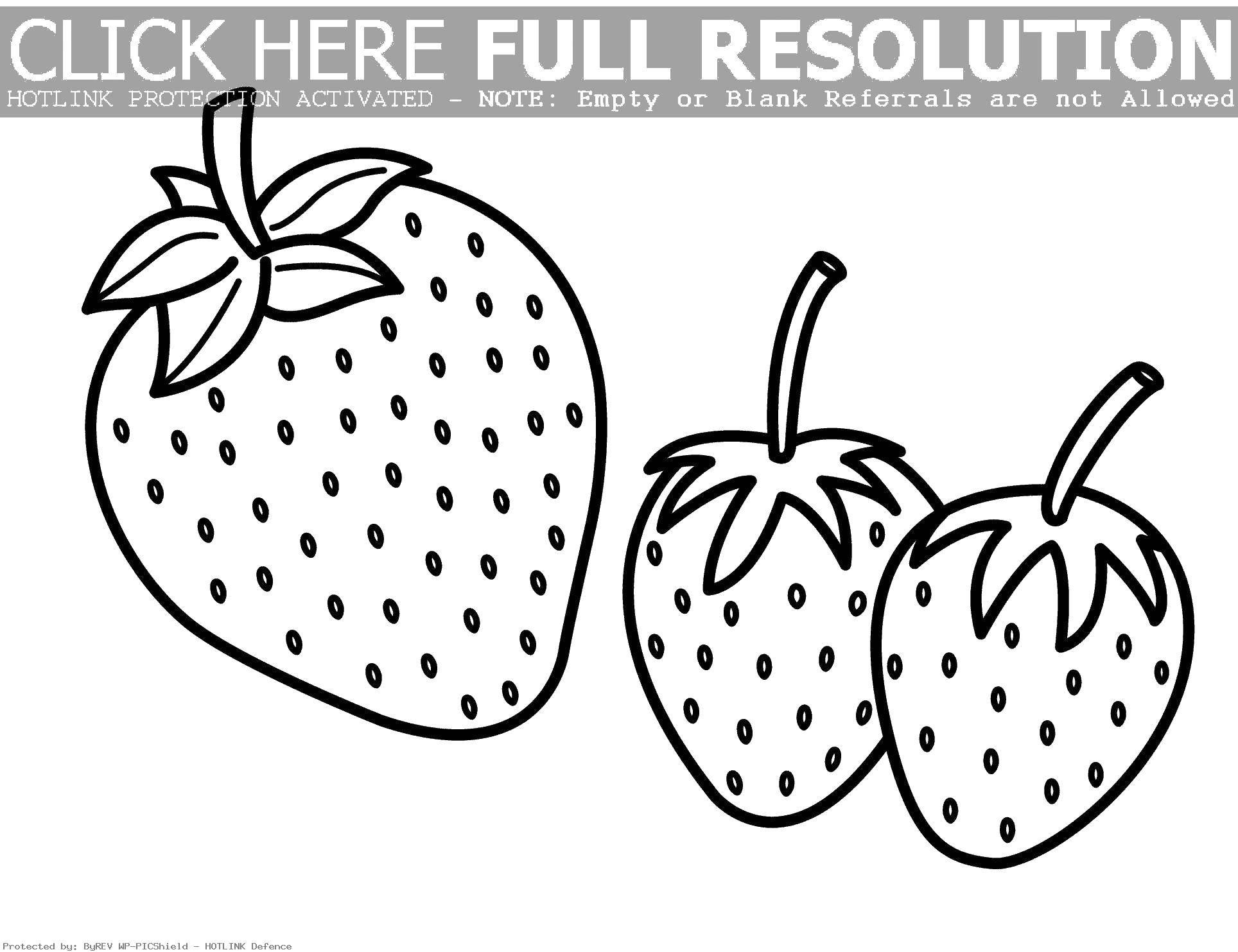 Название: Раскраска Три клубнички. Категория: ягоды. Теги: клубника, ягода.