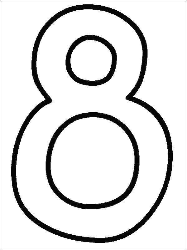 Coloring Figure 8. Category Numbers. Tags:  Numbers, counting.