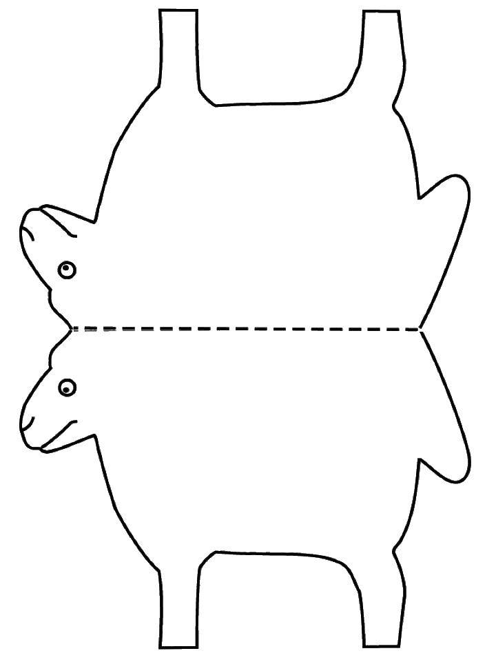 Coloring Pattern sheep. Category The contour of sheep to cut. Tags:  pattern, sheep.