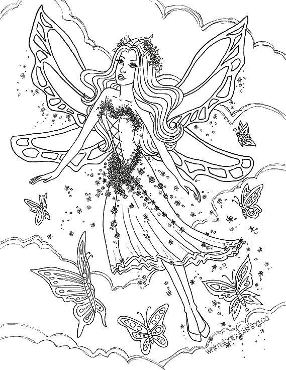 Coloring Barbie has become a fairy. Category Fantasy. Tags:  Fairy, forest, fairy tale.