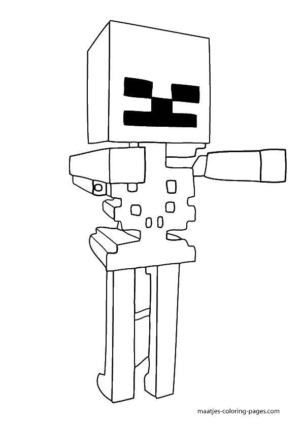 Coloring Man in minecraft. Category minecraft. Tags:  minecraft, games, game.