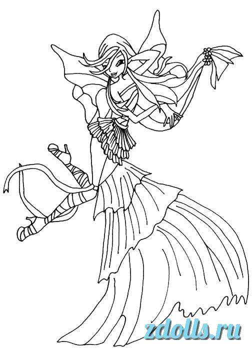 Coloring Fairy. Category fairies. Tags:  fairies, fairy, wings.