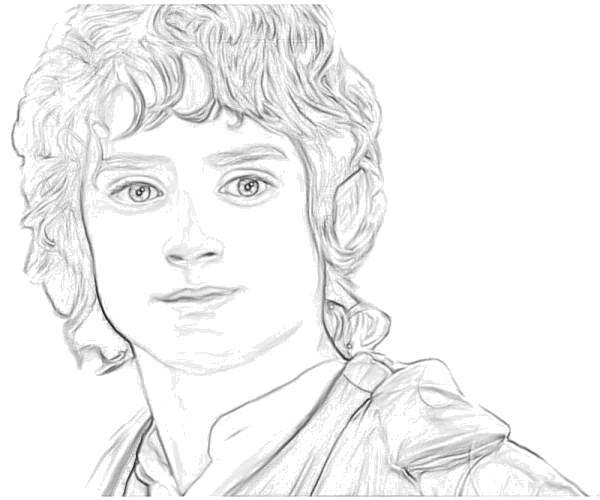 Coloring Frodo.. Category Lord of the rings. Tags:  Lord of the rings movies, Frodo.