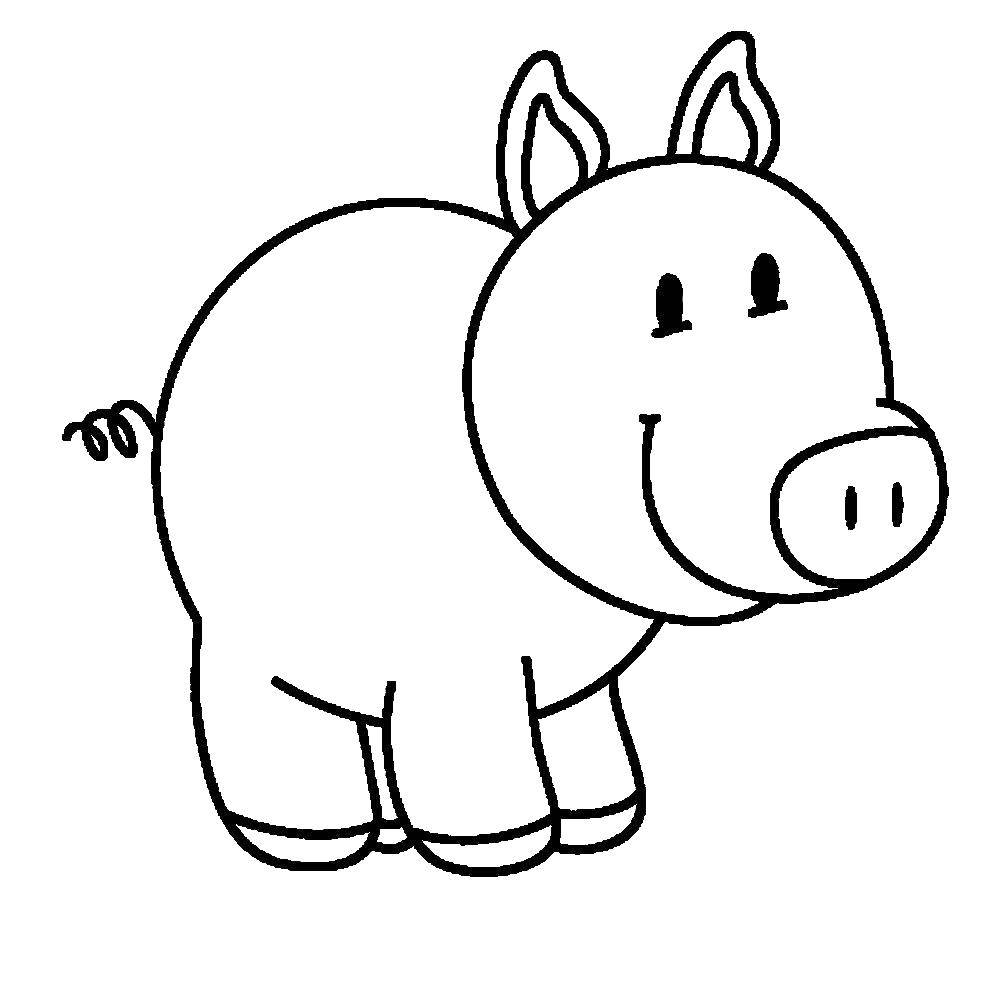 Coloring Pig. Category Animals. Tags:  animals, piggy, piggy.