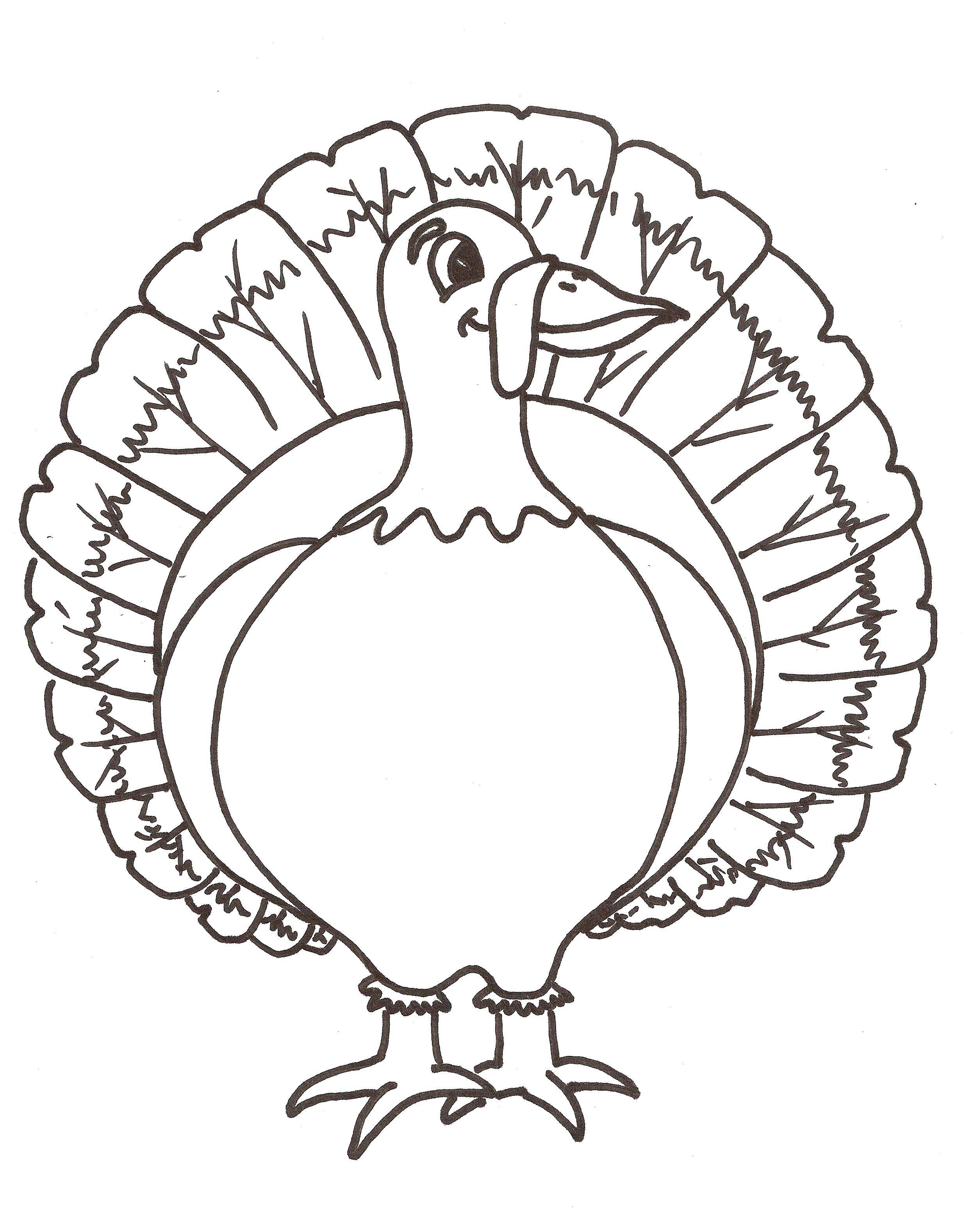 Coloring Turkey.. Category birds. Tags:  poultry, Turkey, Turkey.