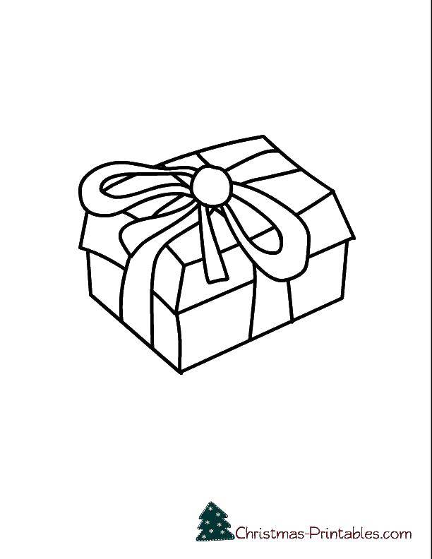 Название: Раскраска Коробочка подарка. Категория: раскраски. Теги: Подарки, праздник.