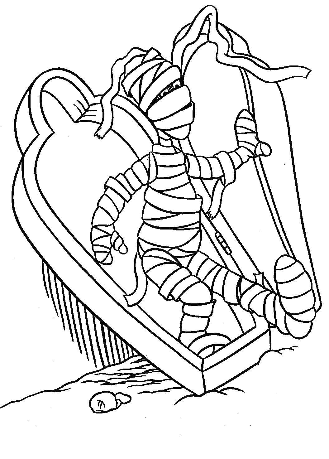 Coloring Mummy rose. Category The mummy. Tags:  The mummy.