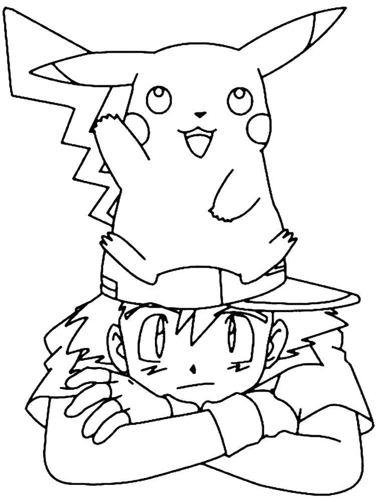Coloring Pikachu on the head. Category pokemon. Tags:  Pokemon.