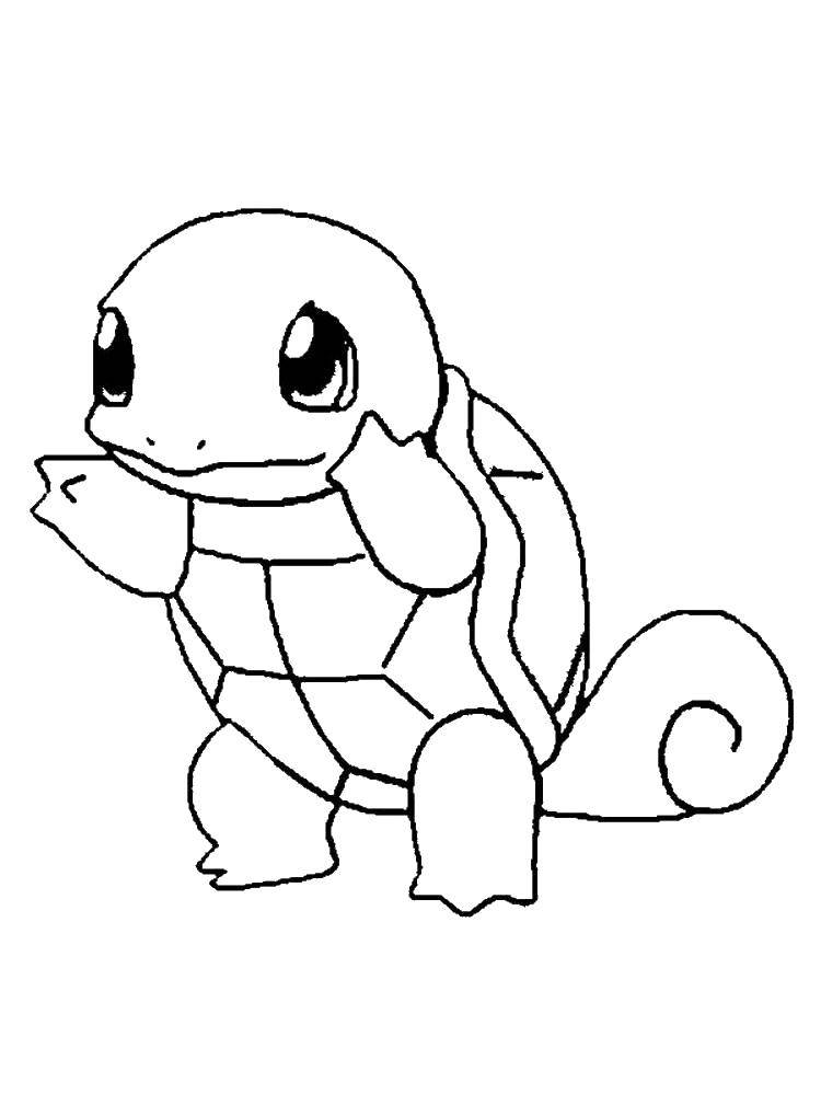Coloring Pokemon bug. Category pokemon. Tags:  pokemon, turtle.