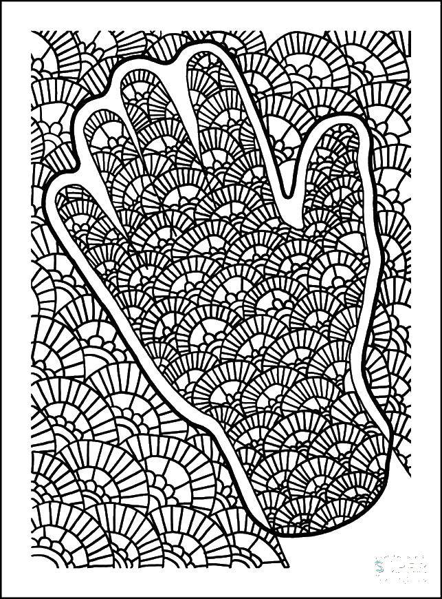 Coloring Hand and patterns. Category The contour of the hands and palms to cut. Tags:  hand, patterns.