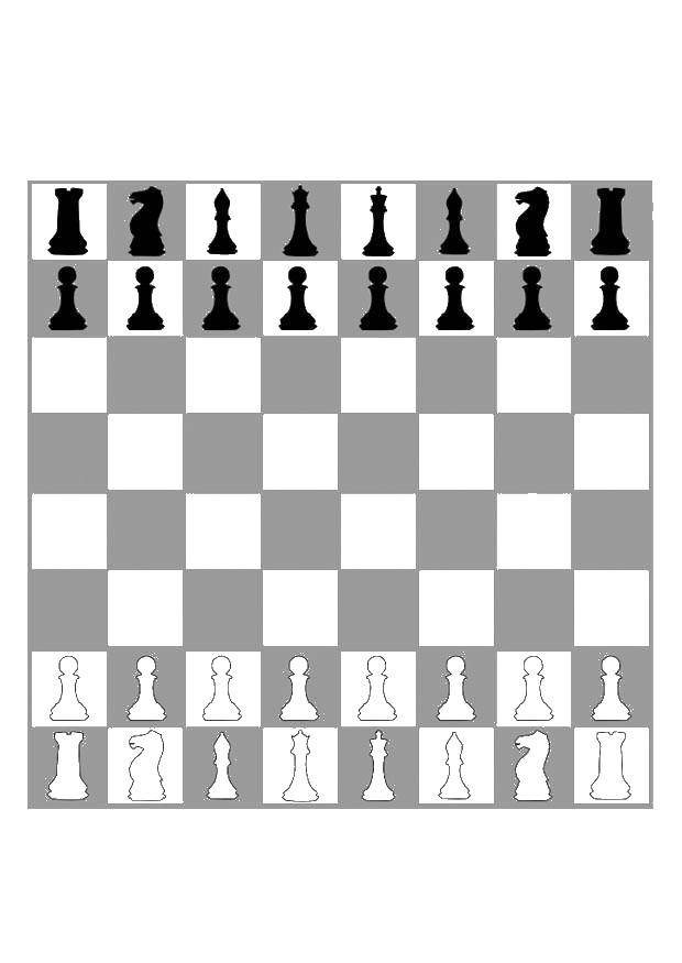 Название: Раскраска Шахматная доска. Категория: Шахматы. Теги: игра, спорт, шахматы.
