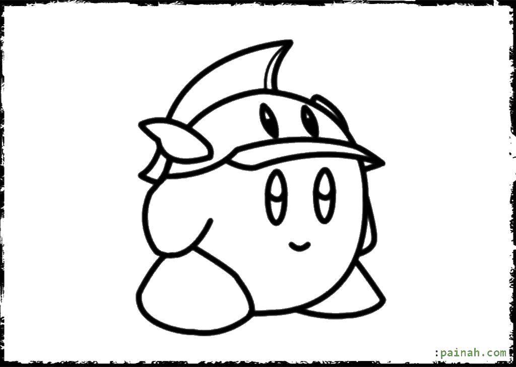 Coloring Kirby. Category Kirby. Tags:  the cartoons , Kirby.