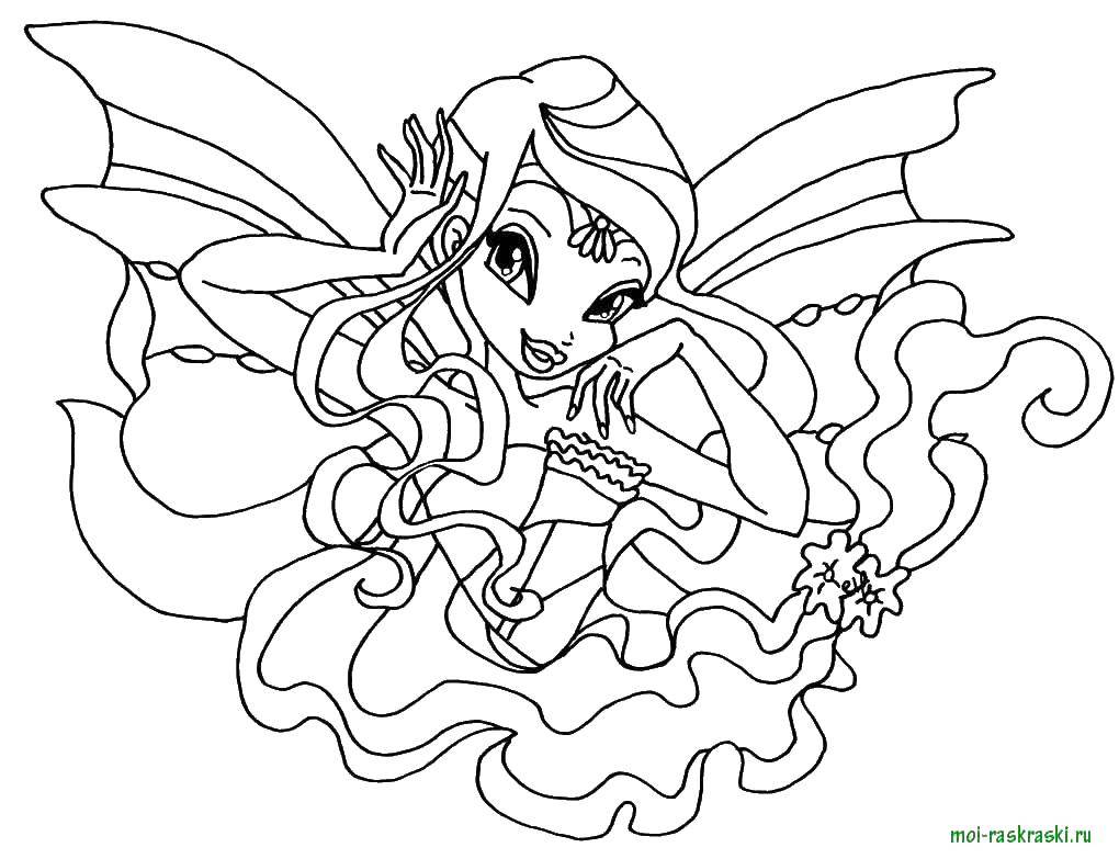 Coloring Leila. Category Winx. Tags:  fairy, Winx, Layla.