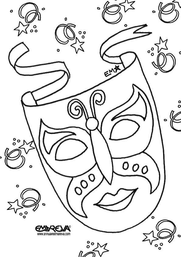 Coloring My tone. Category Masks . Tags:  Masquerade, mask.