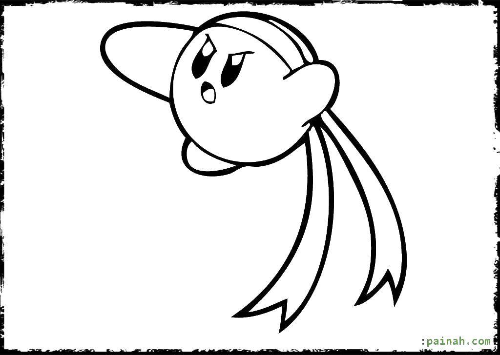 Coloring Cartoon Kirby. Category Kirby. Tags:  cartoons, Kirby.