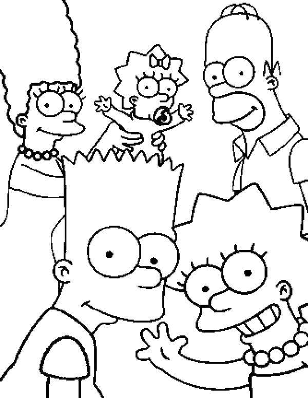Coloring The Simpson family. Category Family members. Tags:  Family, parents, children.