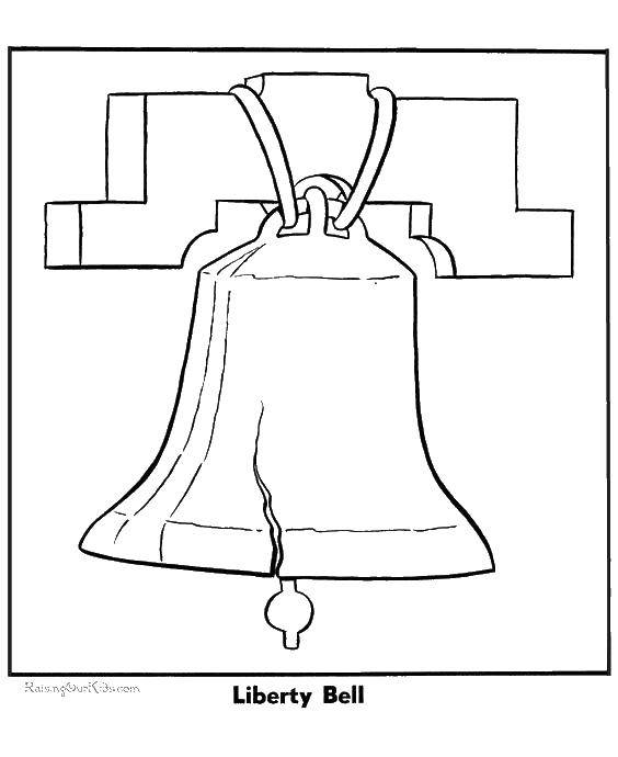 Coloring Bell. Category the bell. Tags:  bell, bell.